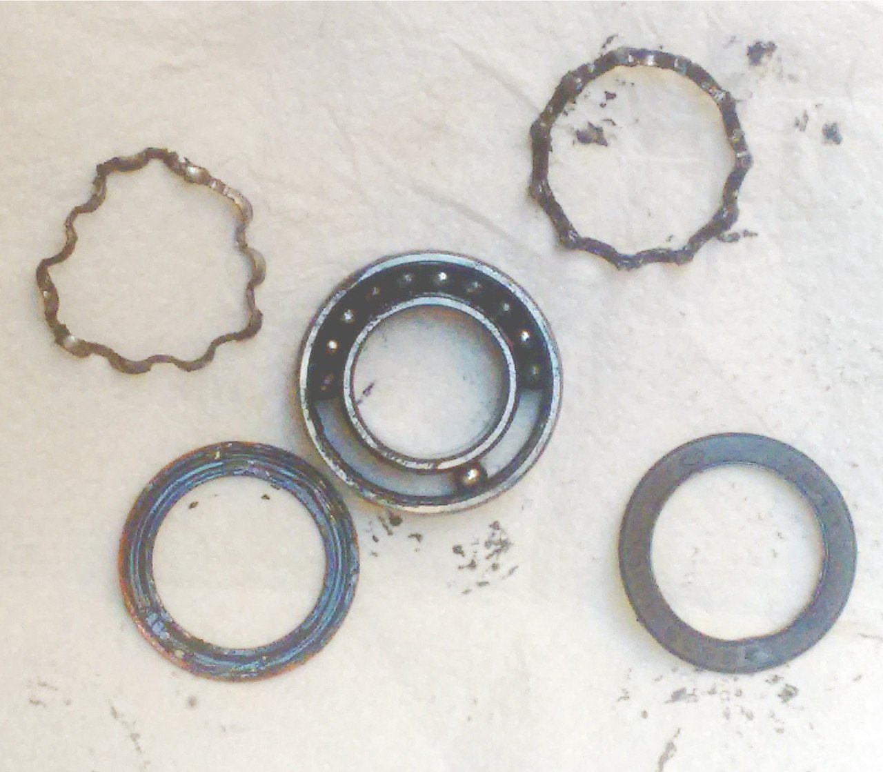 disassembled bearing